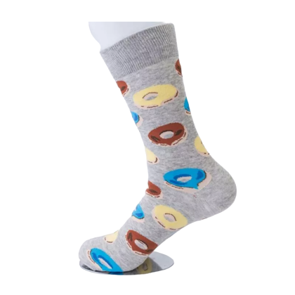 Gray Donut Socks
