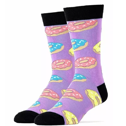 Purple Donut Socks